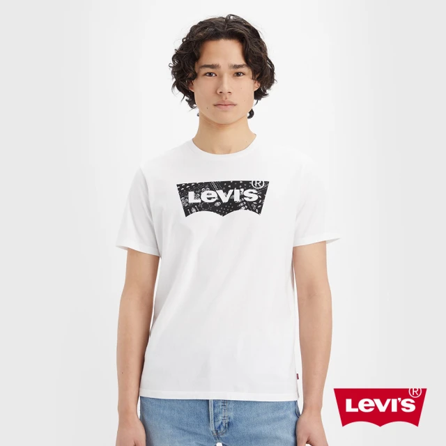 LEVIS 男款 合身版短袖T恤 / 變形蟲經典Logo 白 人氣新品