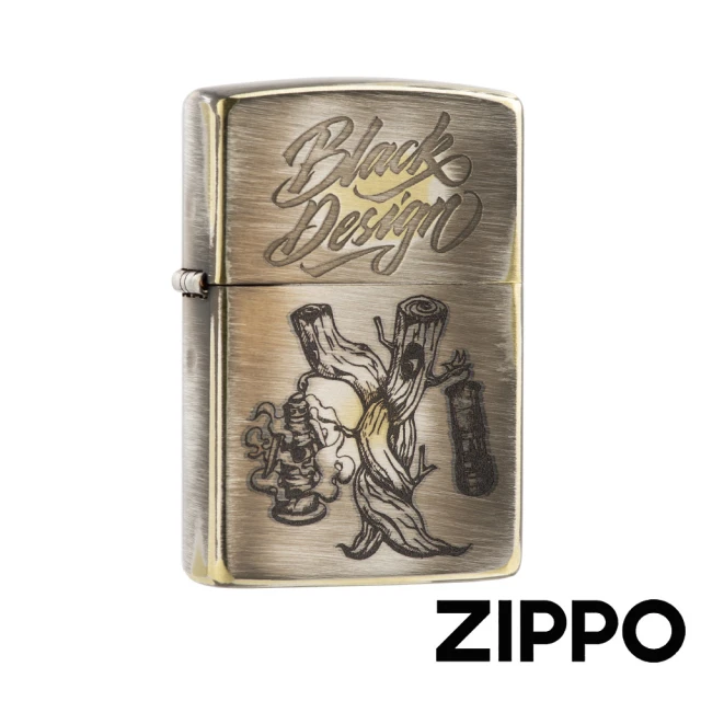 Zippo Black Design限量聯名防風打火機(美國防風打火機)