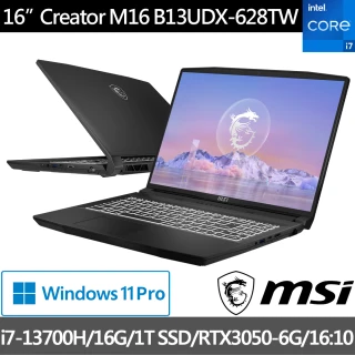 MSI Office★ 16吋i7 13代 RTX3050創作者筆電 (Creator/i7-13700H/16G/1TB/W11P/628TW)