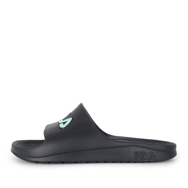 FILA Sleek Slide 1 男女 拖鞋 涼拖鞋 經典 休閒 防水 輕量 簡約 黑藍(4-S355W-003)
