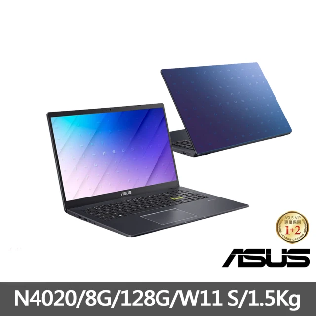 ASUS 無線鍵盤/滑鼠組★ 15.6吋N4020 8G輕薄筆電(E510MA/N4020/8G/128G/W11 S)