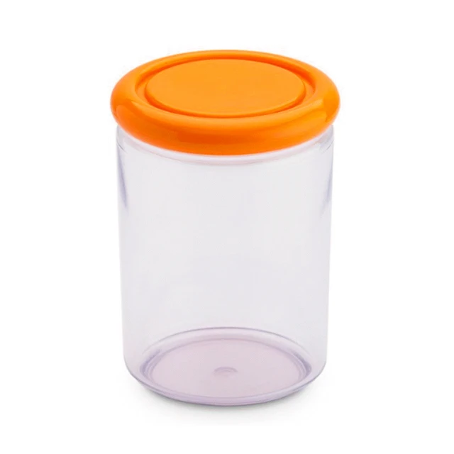 OMADA 簡約設計密封抗菌儲存罐 橘色 1L(防潮罐、儲物罐、密封罐)
