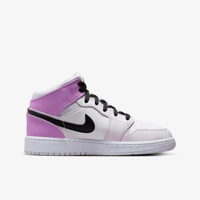 NIKE 耐吉】AIR JORDAN 1 MID Barely Grape GS 粉紫女鞋大童(DQ8423