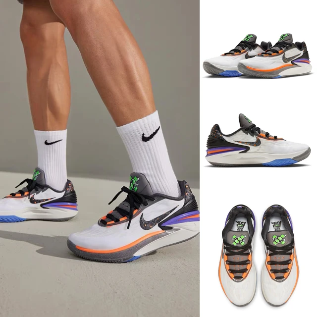 NIKE 耐吉NIKE 耐吉 慢跑鞋 男鞋 運動鞋 緩震 AIR ZOOM G.T. CUT 2 EP 白紫橘 FN8890-101