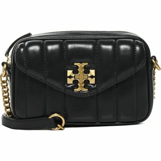 TORY BURCH TORY BURCH Kira 拉鍊開合 鏈條包相機包單肩斜挎包 黑色