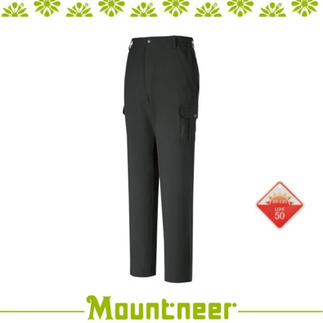 Mountneer 山林 男 彈性抗UV休閒長褲《深鐵灰》31S11-12/抗UV/UPF50+(悠遊山水)