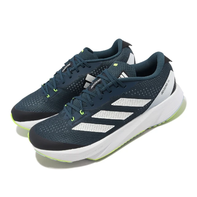 adidas 愛迪達 慢跑鞋 Adizero SL 男鞋 綠 白 緩震 運動鞋 訓練 輕量 路跑 馬拉松 愛迪達(ID6921)