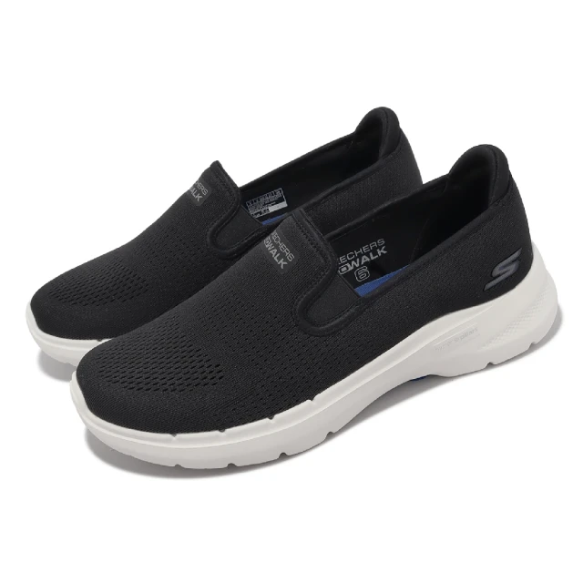 SKECHERSSKECHERS 休閒鞋 Go Walk 6-Proctor 男鞋 黑 懶人鞋 機能 健走 支撐 套入式(216280-BLK)