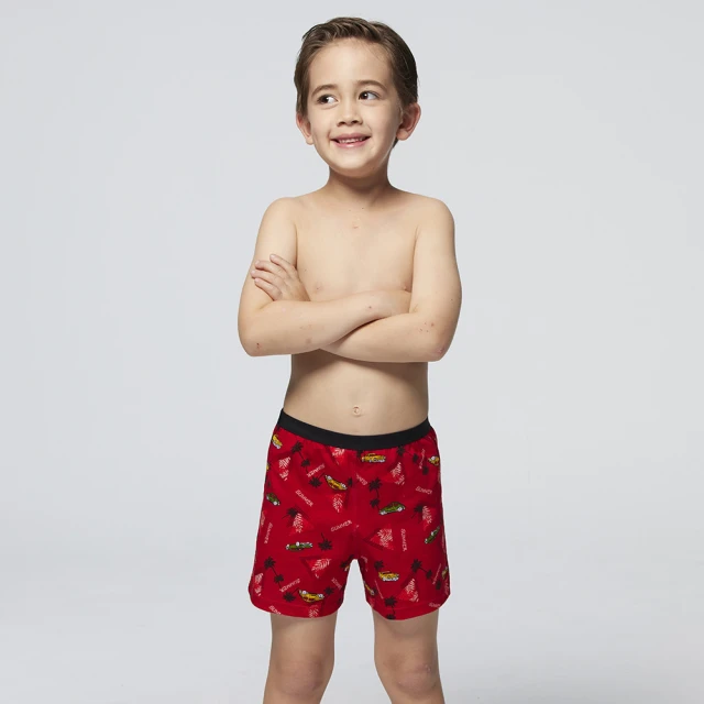 Mr. DADADOMr. DADADO 暢遊一夏 140-160男童內褲 品牌推薦-舒適寬鬆-GCQ331RS(紅)