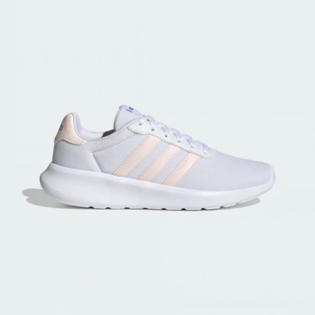 adidas 愛迪達 慢跑鞋 女鞋 運動鞋 緩震 LITE RACER 3.0 白粉 HP6103