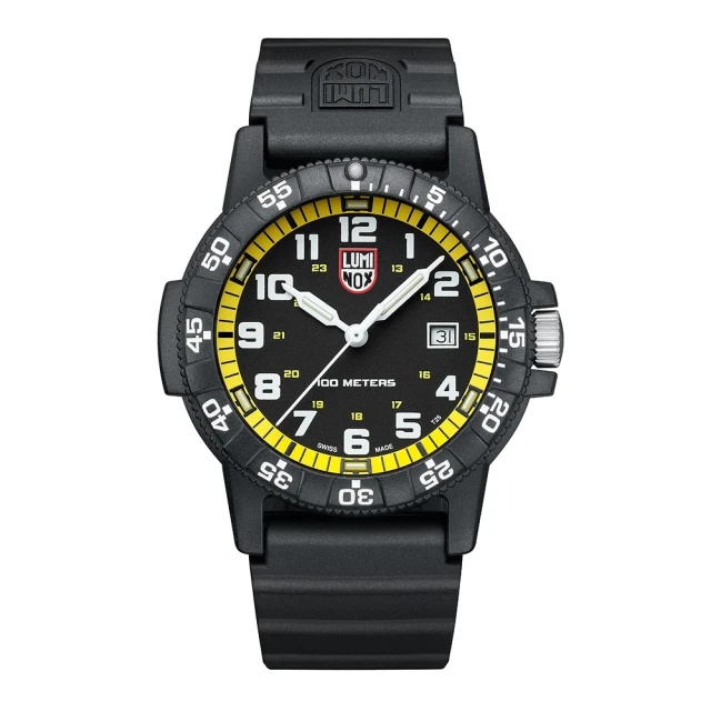 LUMINOX 雷明時 Leatherback Sea Turtle Giant革龜運動腕錶(黃 / 0325)