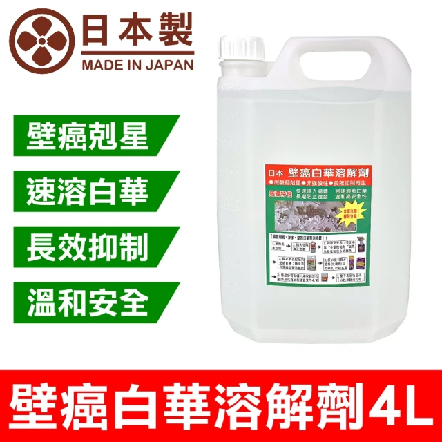 十田修繕 日本壁癌白華溶解劑 4L(壁癌 乳膠漆 白華 防水 批土 油漆 防水漆)