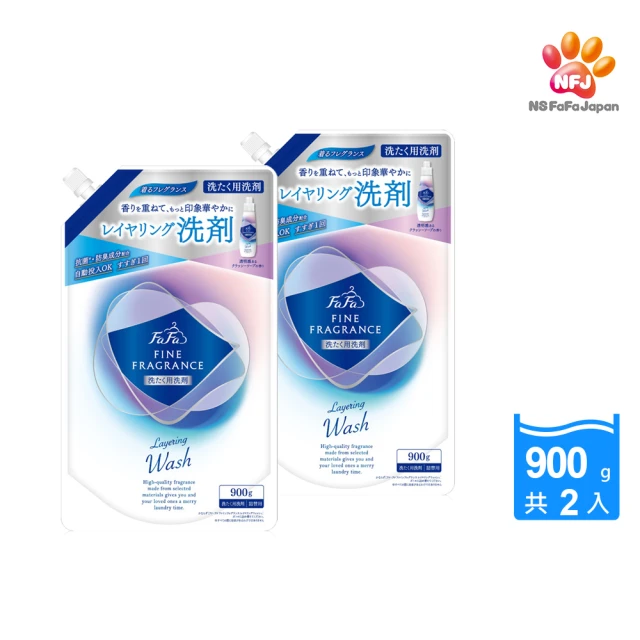 日本FaFa 香水系列抗菌洗衣精600gx2瓶(日本製) 推