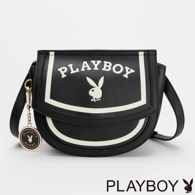 PLAYBOY 馬鞍包 Emblem系列(黑色)