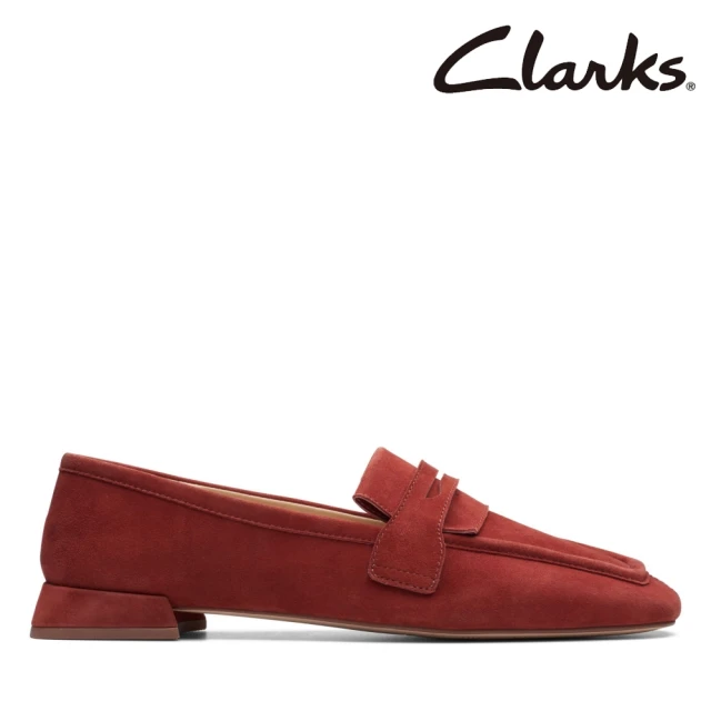 Clarks 女鞋 Ubree15 Surf 立體線條方頭設計梯形方跟娃娃鞋 樂福鞋(CLF74692D)