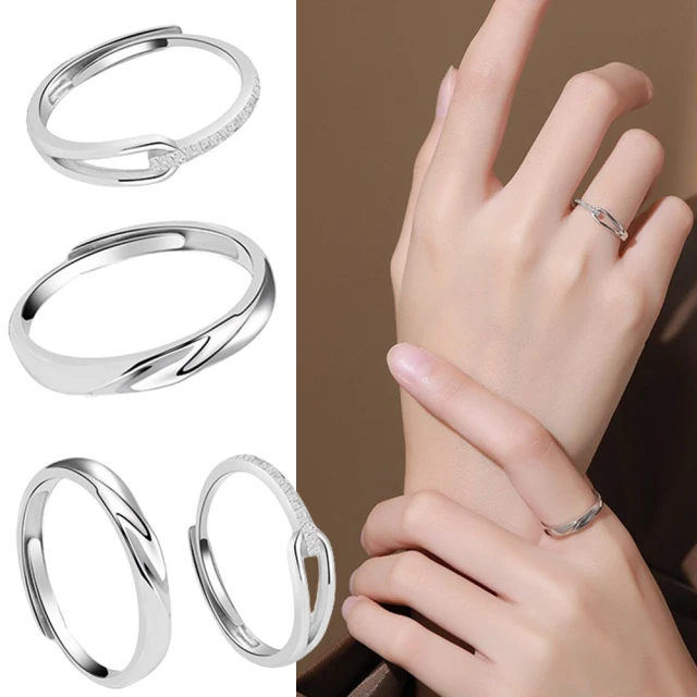 MoonDy 寶石戒指 鏤空戒指 可愛戒指 愛心戒指 鑽石戒