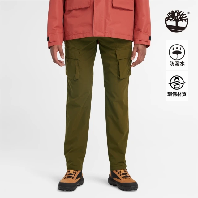 Timberland 男款深橄欖色防潑水工裝長褲(A5NRP302)