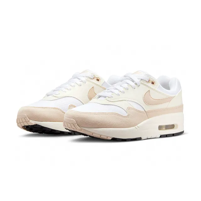 NIKE 耐吉】Air Max 1 Pale Ivory 女鞋卡其色麂皮氣墊經典運動休閒鞋