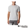 【Columbia 哥倫比亞 官方旗艦】男款-鈦 Omni-Shade UPF50酷涼快排短袖上衣-灰色(UAE43990GY / 2022年春夏