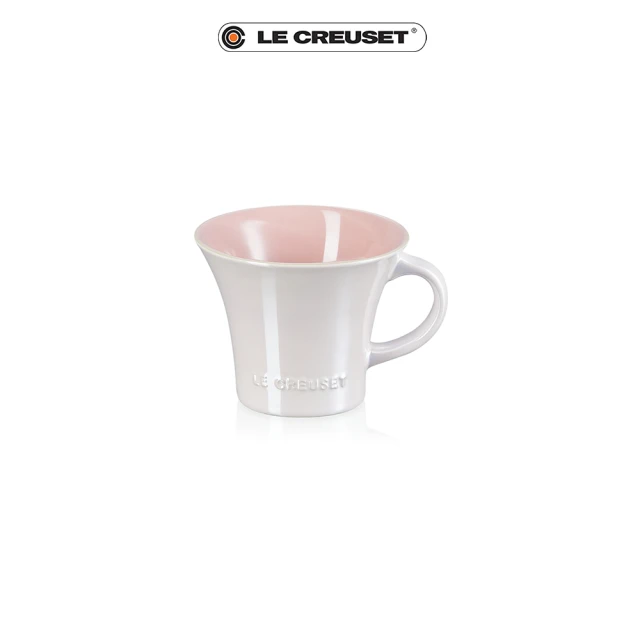 【Le Creuset】瓷器珠光薔薇英式午茶杯280ml(珠光粉)