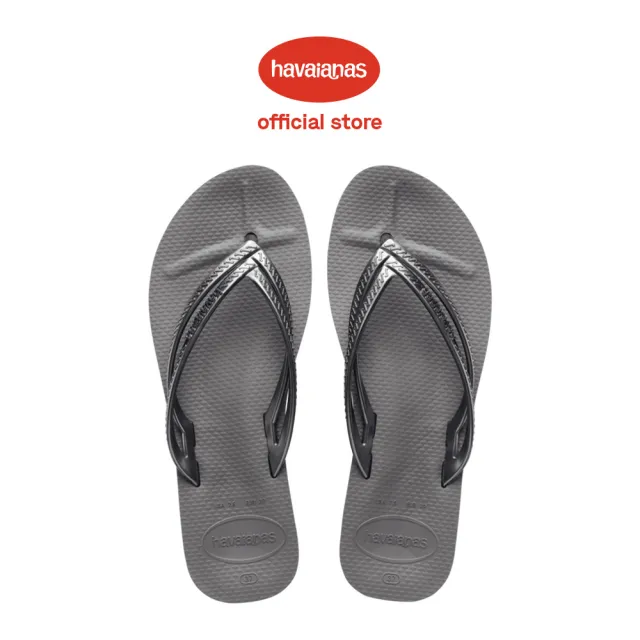 【havaianas 哈瓦仕】拖鞋 女鞋 夾腳拖 厚底 巴西 Wedges 灰色 4146317-5002W(哈瓦士)