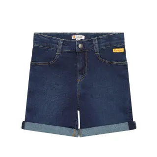 【STEIFF】熊頭童裝 牛仔反摺短褲(下著)