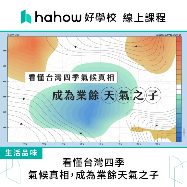 Hahow 好學校 看懂台灣四季氣候真相 成為業餘天氣之子