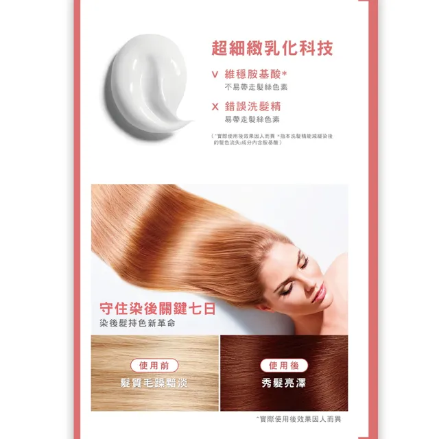 【Amida 蜜拉】染後護色洗髮精500ml(獨家護色配方/保濕鎖色/修護柔亮/無添加矽靈)