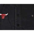 【MARCELO BURLON】MARCELO BURLON芝加哥公牛造型純棉短袖牛仔襯衫/棒球衣(黑)