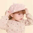 【安朵童舖】現貨韓版兒童針織女童毛線帽蘑菇小圓點針織帽波點球帽毛球貝雷帽(049)