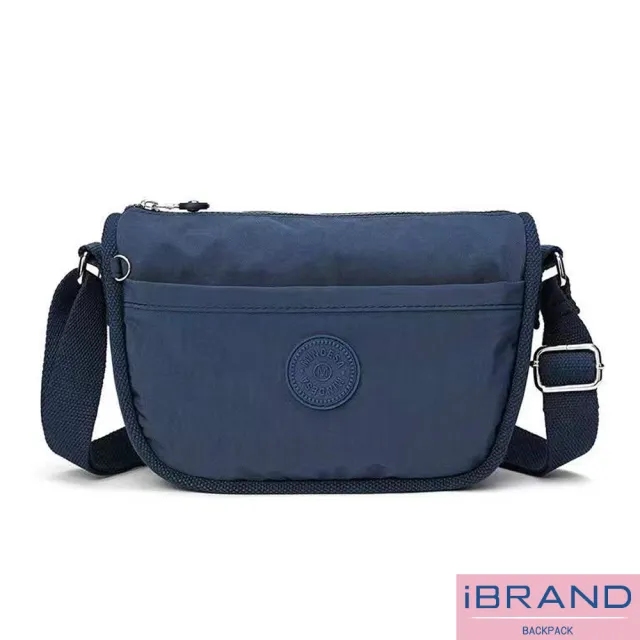 【iBrand】雙11 輕盈防潑水口袋斜側背包(防水包 多色任選)