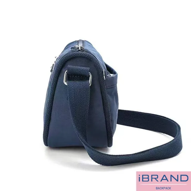 【iBrand】雙11 輕盈防潑水口袋斜側背包(防水包 多色任選)