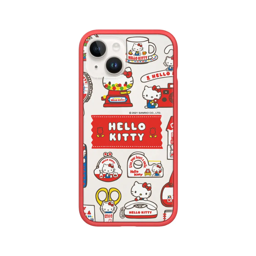 【RHINOSHIELD 犀牛盾】iPhone 13 mini/13 Pro/Max Mod NX手機殼/Sticker-生活小物(Hello Kitty)