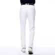 【Lynx Golf】korea男款素面款LXG字樣造型袋蓋設計平口休閒長褲(白色)