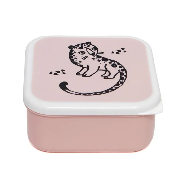 【Petit Monkey】零食盒3入組-玫瑰粉黑白動物(零食盒)