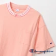 【Champion】官方直營-Campus條紋口袋短袖Tee-男(粉紅色)