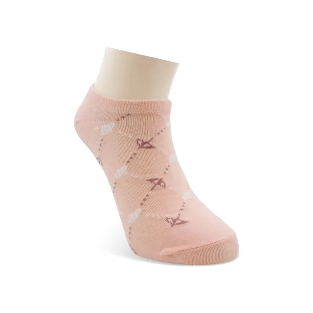 【Arnold Palmer 雨傘】8雙組小傘格紋隱形襪(隱形襪/女襪/船襪)