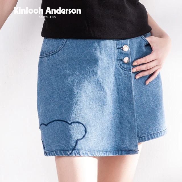 【Kinloch Anderson】金安德森女裝 牛仔飾片褲裙(藍)