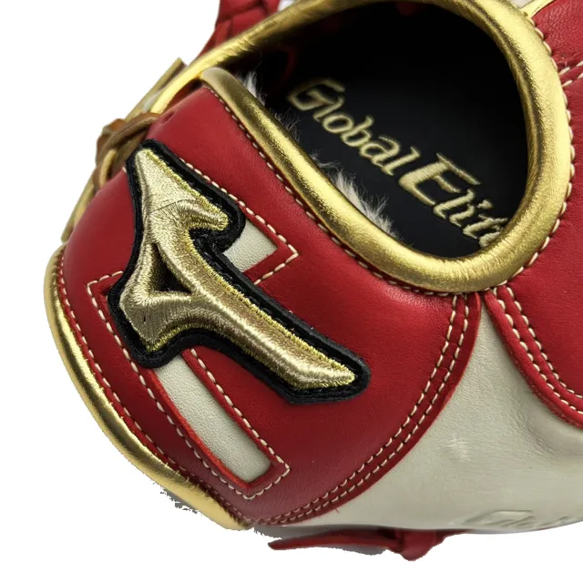 MIZUNO 美津濃】Global Elite NEO系列約11.5吋棒球手套內野工字檔米x紅