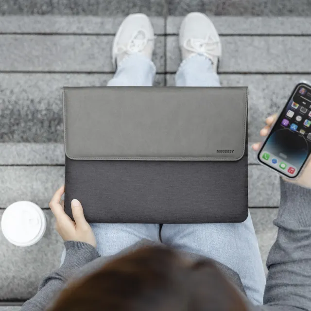 【MAGEASY】MacBook 15/16吋 MagSleeve 磁吸筆電收納包(適用2026 MacBook Air 15吋/Pro 16吋)