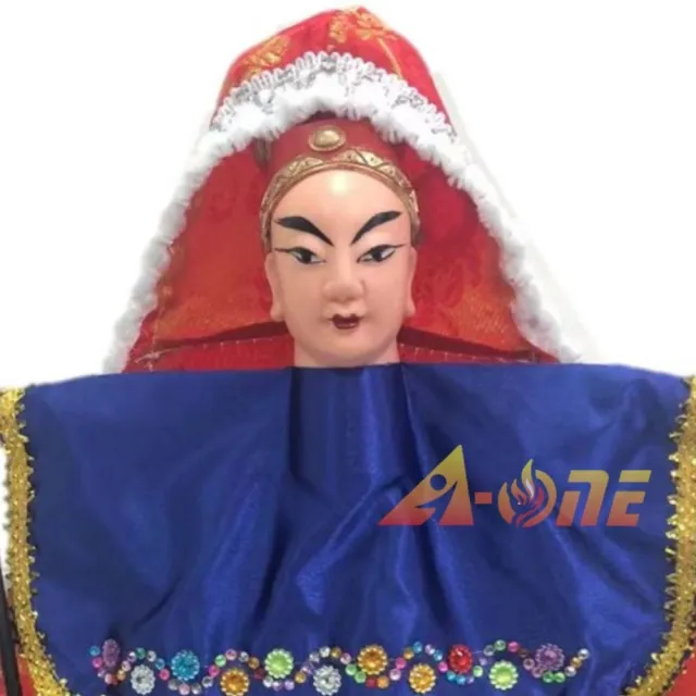【A-ONE 匯旺】趙子龍 披風傳統布袋戲偶 送DIY彩繪流體熊組 流蘇裝飾 台灣刺繡貼 戲偶架 禮物布玩偶手偶