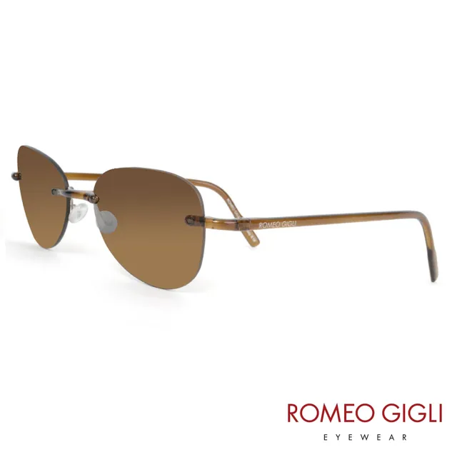 【Romeo Gigli】義大利個性透明感造型太陽眼鏡(深咖-RG210-7i0)