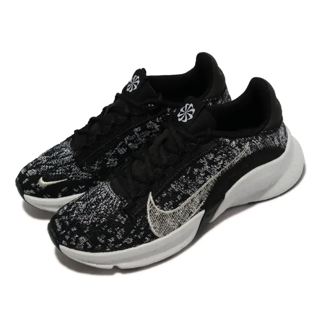 NIKE 耐吉】訓練鞋Wmns Superrep Go 3 NN FK 女鞋黑銀灰健身運動鞋