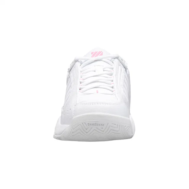 【K-SWISS】經典網球鞋 Defier RS-女-白/粉紅(91033-955)
