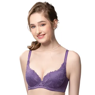 【Swear 思薇爾】花思系列B-E罩蕾絲包覆女內衣(月荷紫)