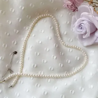 【Elegant 珍愛宣言】戀戀情深天然小珍珠典雅頸鍊(珍珠項鍊  珍珠頸鍊 天然珍珠 禮物推薦)