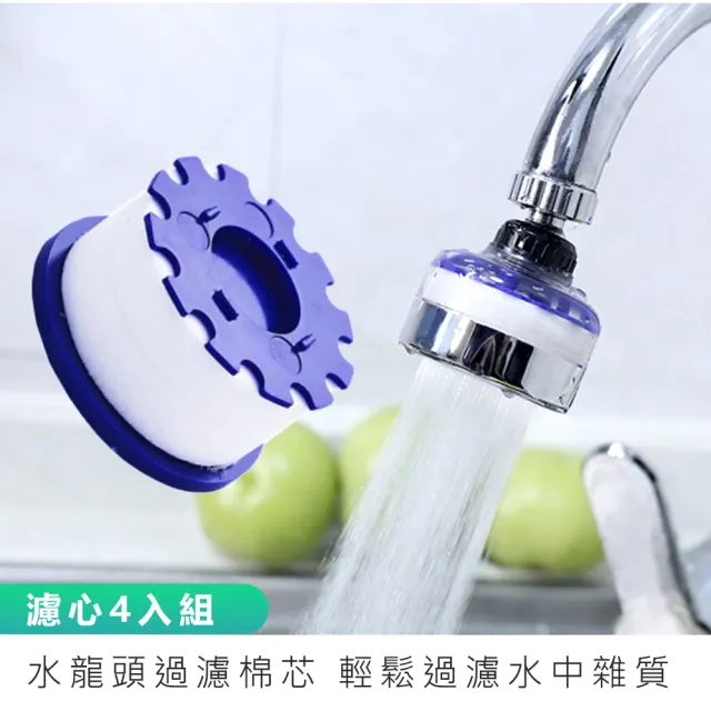 【麥瑞】水龍頭過濾器濾芯6入(淨水過濾器 萬用過濾器 濾芯濾心 增壓水龍頭過濾 萬向接頭 濾水器)