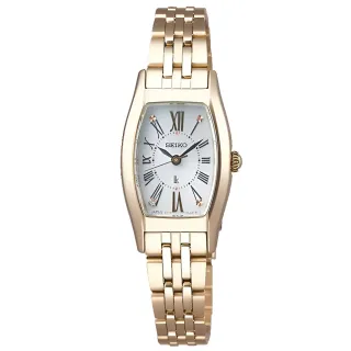 【SEIKO 精工】Lukia系列 典雅酒桶 太陽能真鑽腕錶 母親節 禮物 推薦(SUP442J1/V117-0EE0U)