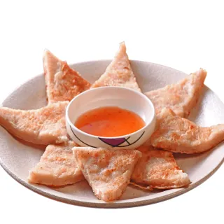 【赤豪家庭私廚】經典酥嫩月亮蝦餅36片(80g/片/每包2片裝附醬料1包)