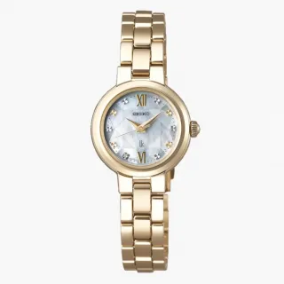 【SEIKO 精工】Lukia系列 白蝶貝面 菱格紋 太陽能腕錶 母親節 禮物 推薦(SSVR136J/V117-0EG0G)